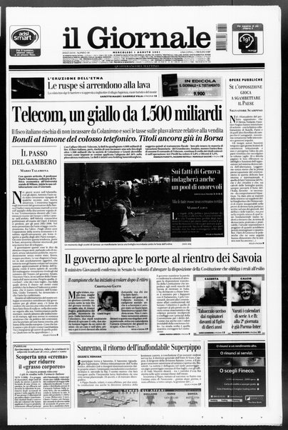 Il giornale : quotidiano del mattino